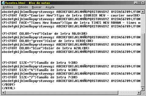 Archivo HTML - fuentes.html